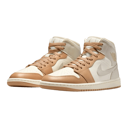 Nike Air Jordan 1 Mid Tan Toe (W) Side