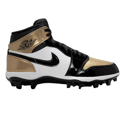 Nike Air Jordan 1 Mid TD Cleat Gold Toe