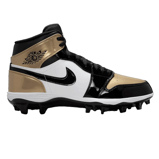 Nike Air Jordan 1 Mid TD Cleat Gold Toe