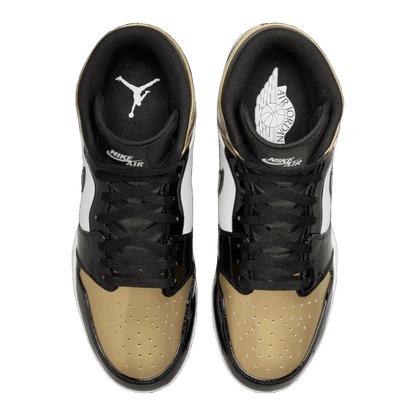 Nike Air Jordan 1 Mid TD Cleat Gold Toe Oben