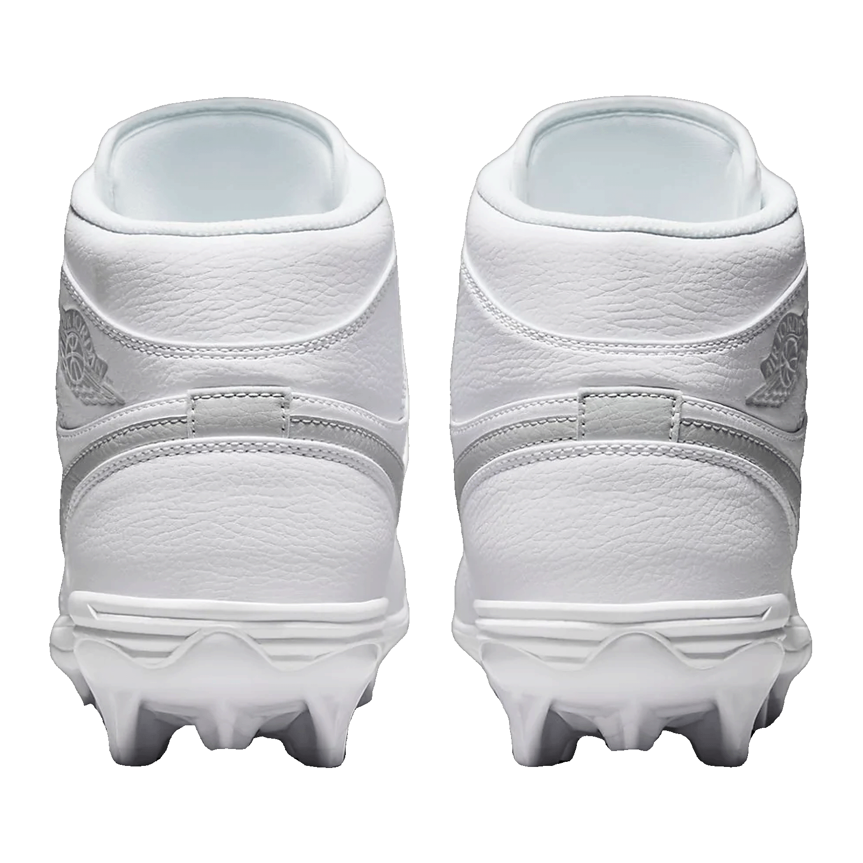 Nike Air Jordan 1 Mid TD Cleat White Grey Fog Back