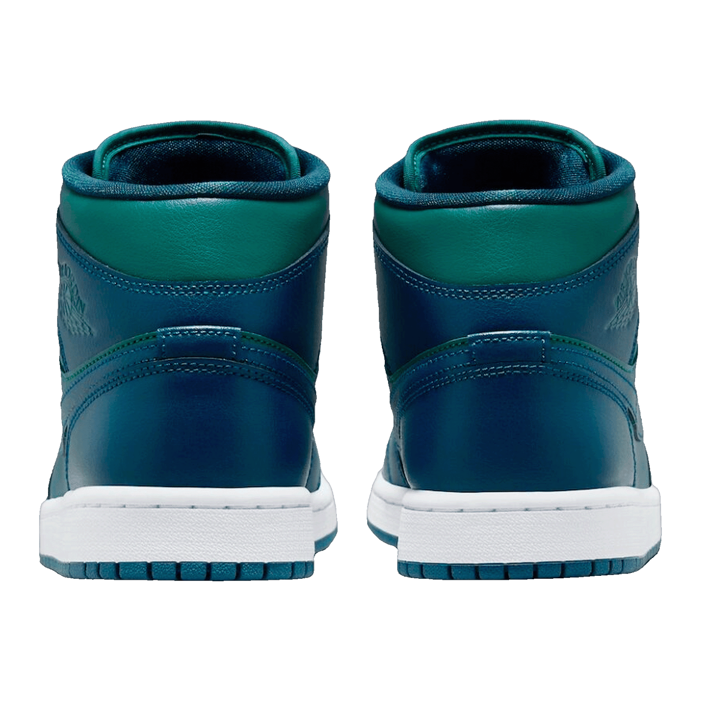 Nike Air Jordan 1 Mid Teal French Blue (W) Back