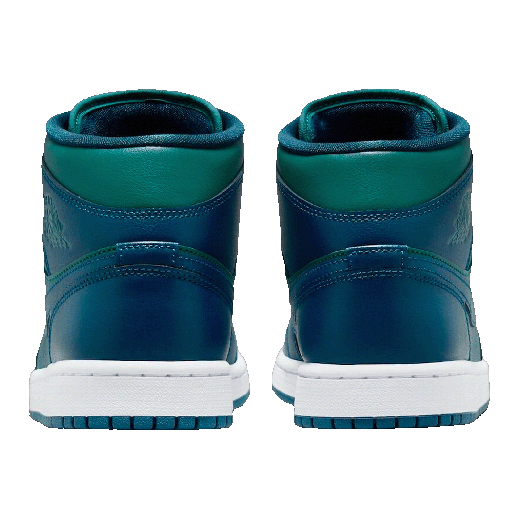 Nike Air Jordan 1 Mid Teal French Blue (W) Back