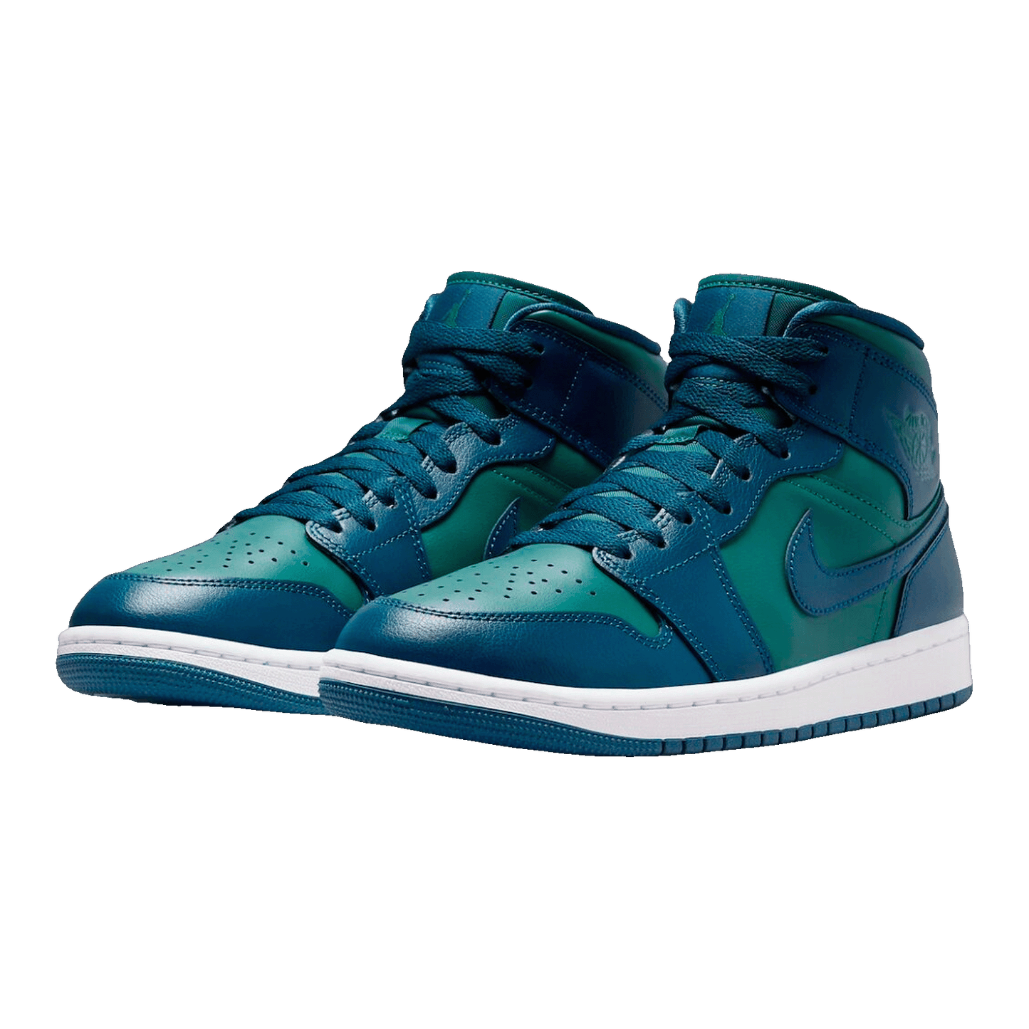 Nike Air Jordan 1 Mid Teal French Blue (W) Side