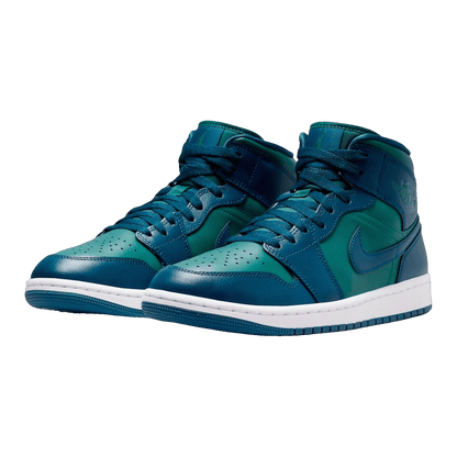 Nike Air Jordan 1 Mid Teal French Blue (W) Side