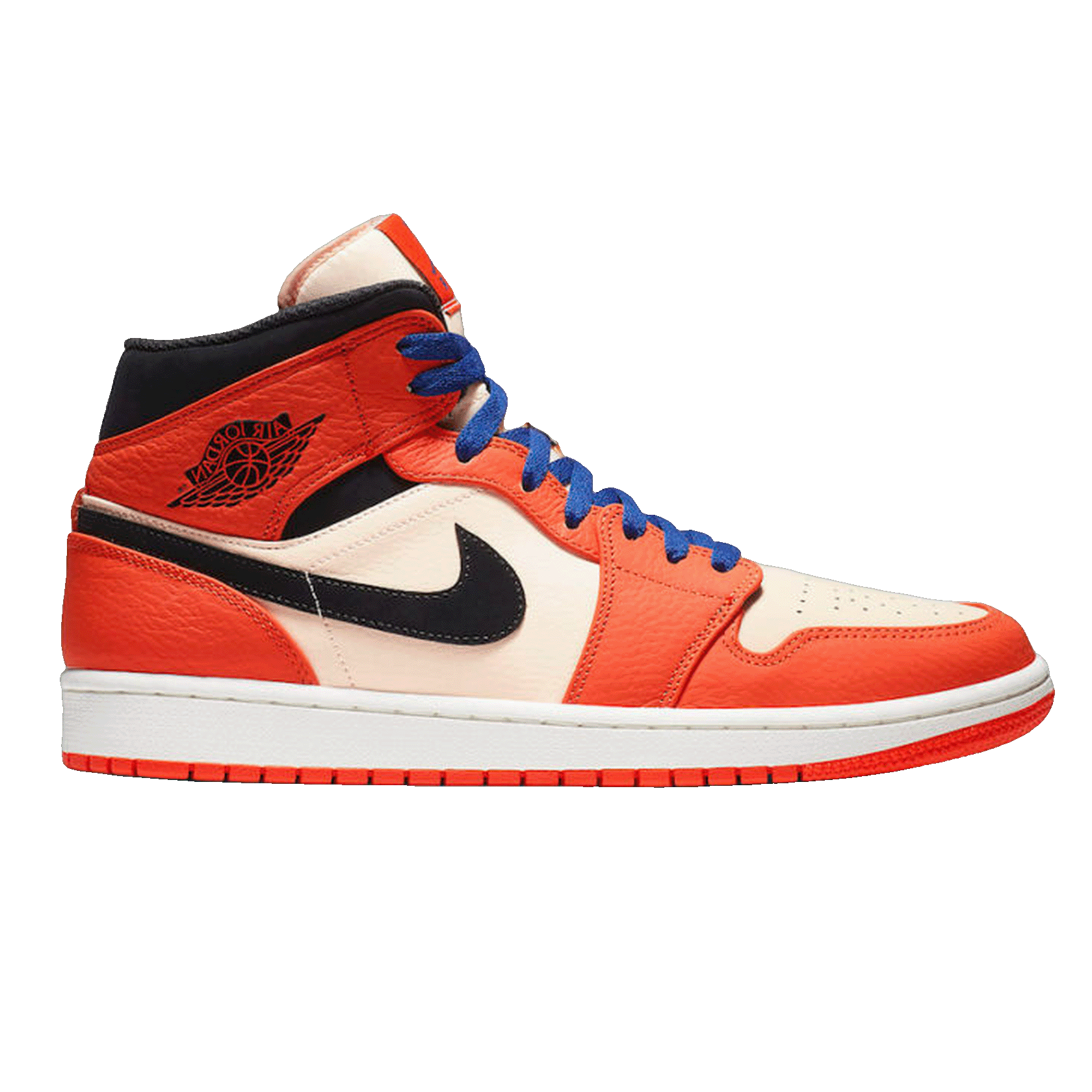 Nike Air Jordan 1 Mid Team Orange Black