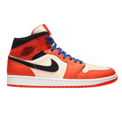 Nike Air Jordan 1 Mid Team Orange Black