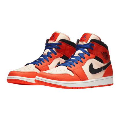 Nike Air Jordan 1 Mid Team Orange Black Side
