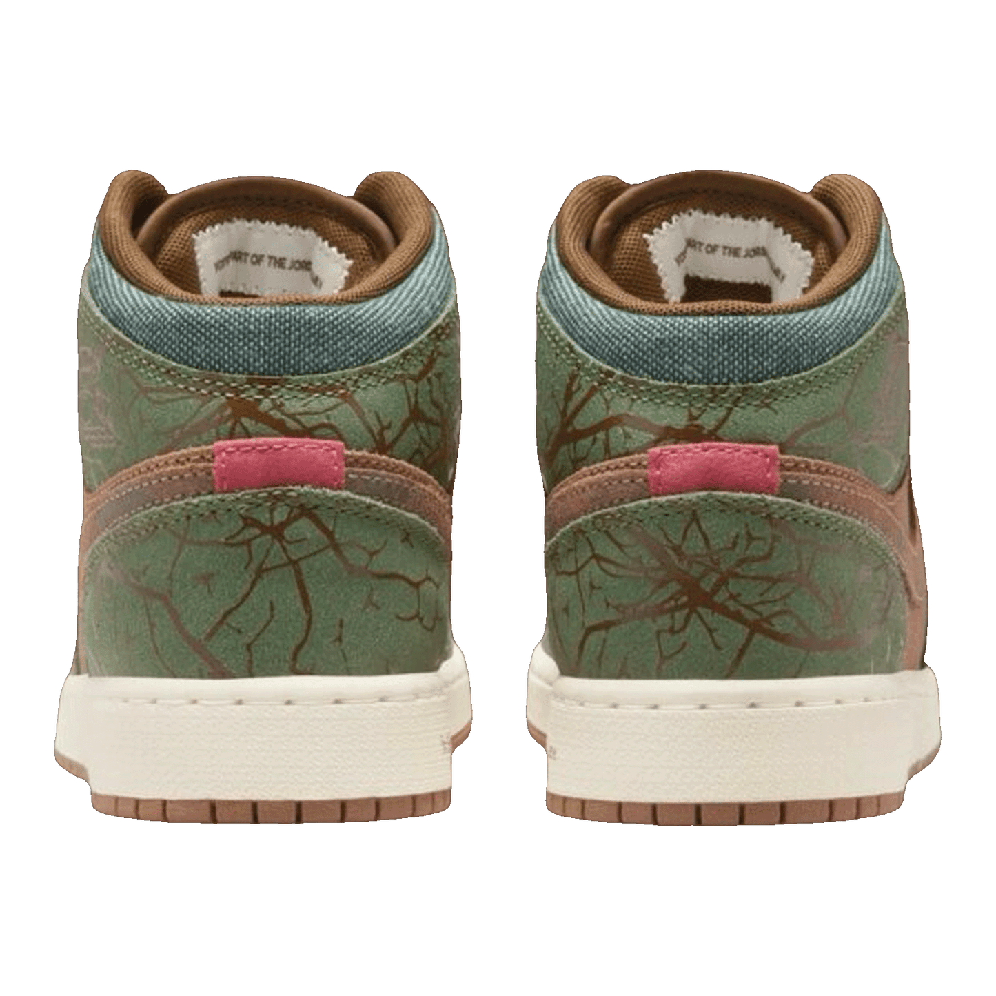 Nike Air Jordan 1 Mid Treeline (GS) Back