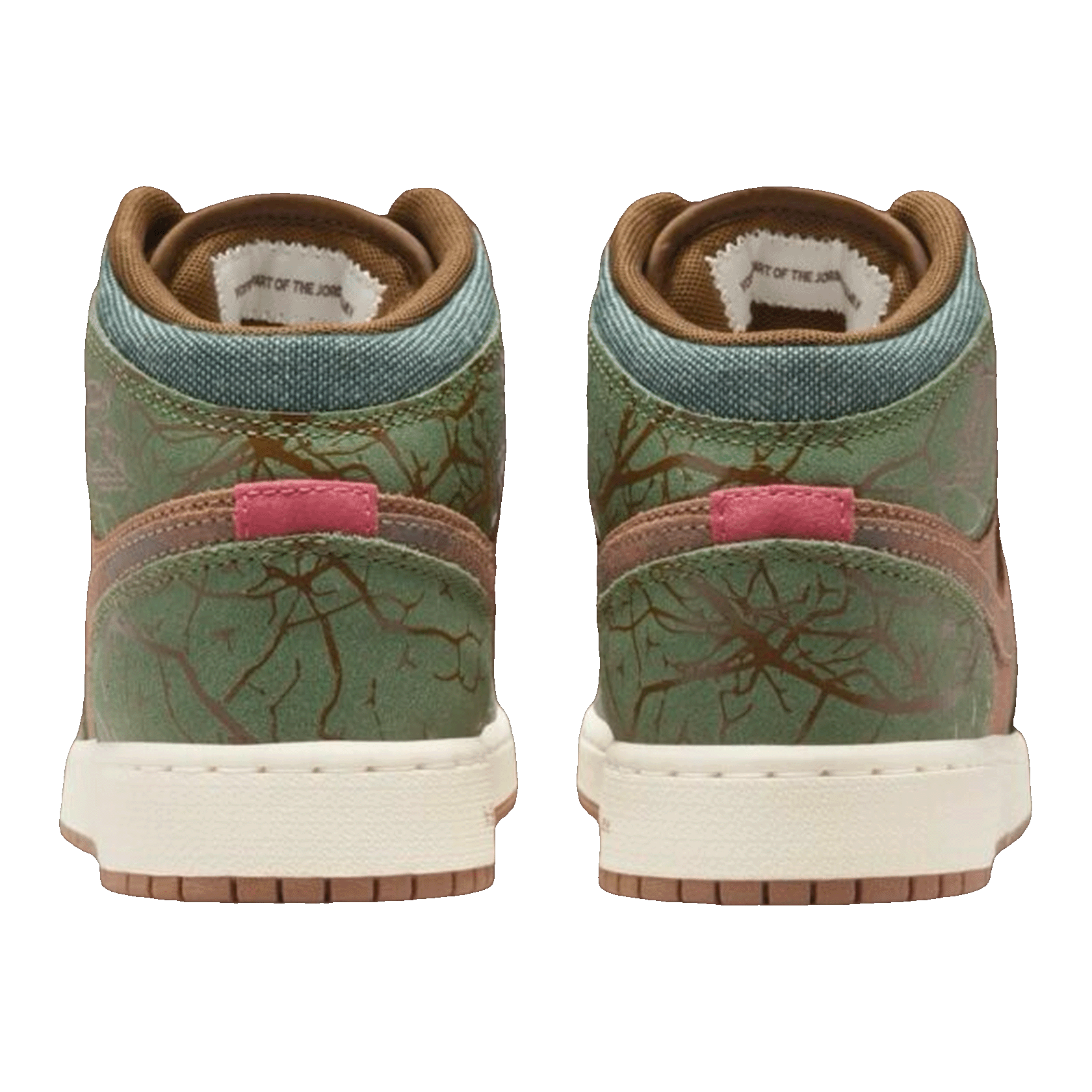Nike Air Jordan 1 Mid Treeline (GS) Back