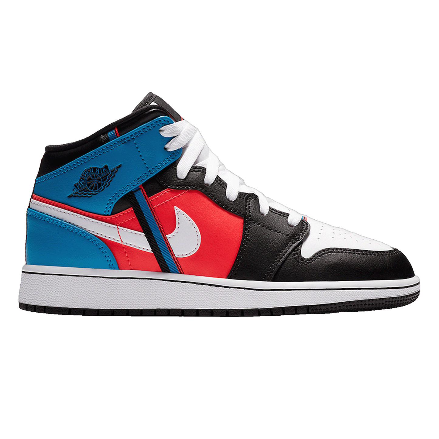 Nike Air Jordan 1 Mid Tri Color Ribbons (GS)