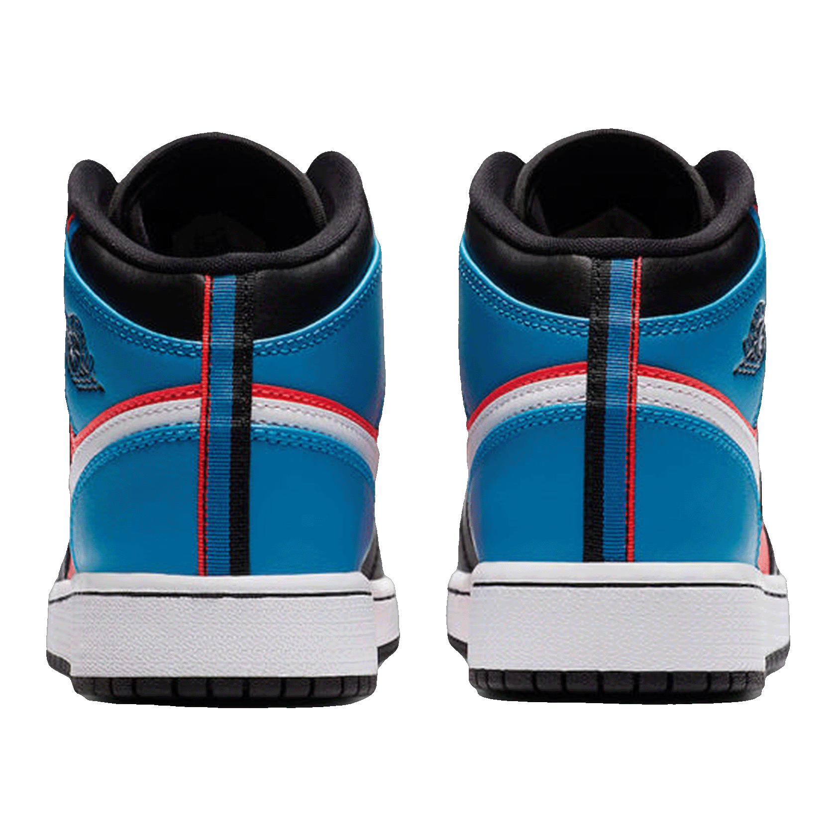 Nike Air Jordan 1 Mid Tri Color Ribbons (GS) Back