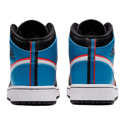 Nike Air Jordan 1 Mid Tri Color Ribbons (GS) Back