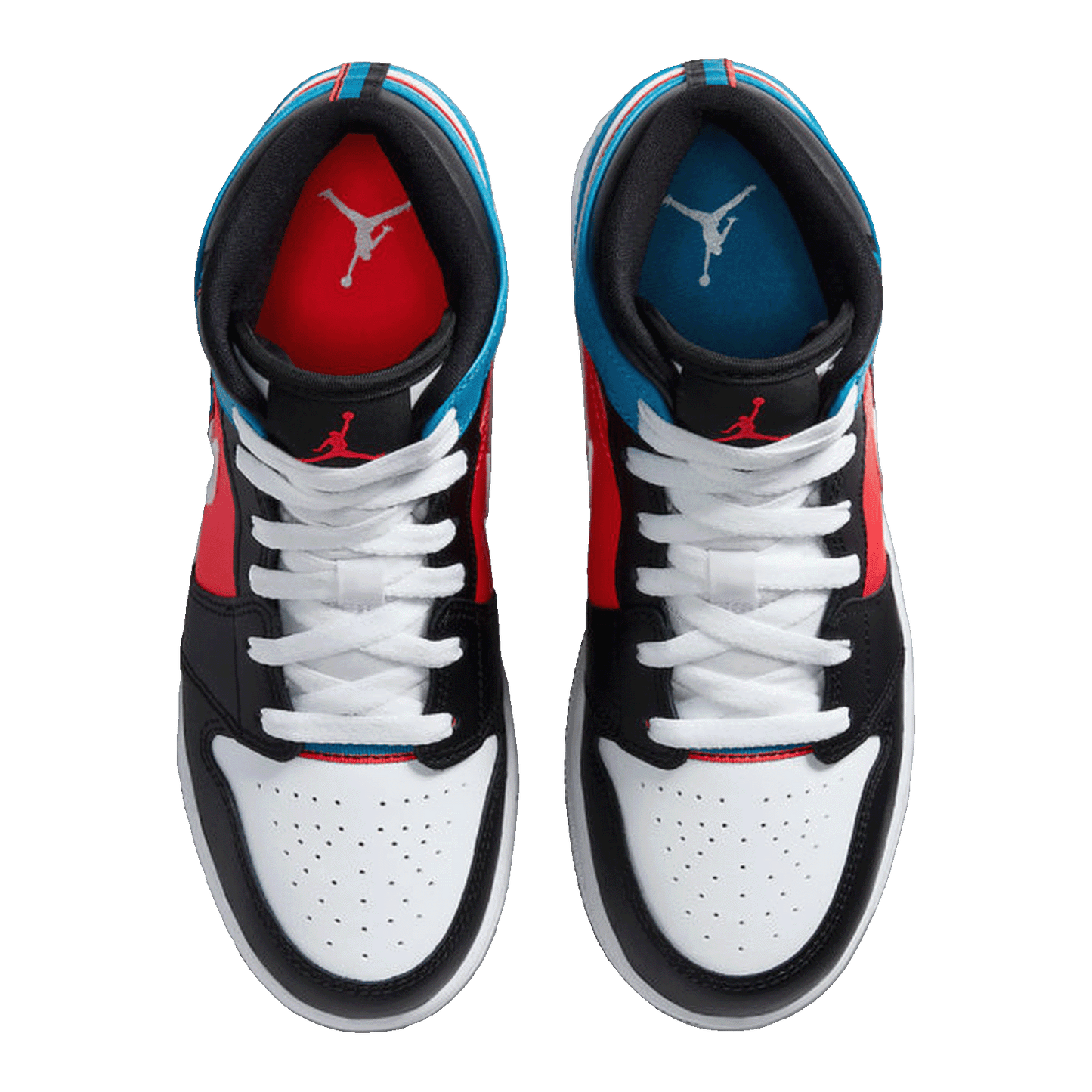 Nike Air Jordan 1 Mid Tri Color Ribbons (GS) Oben