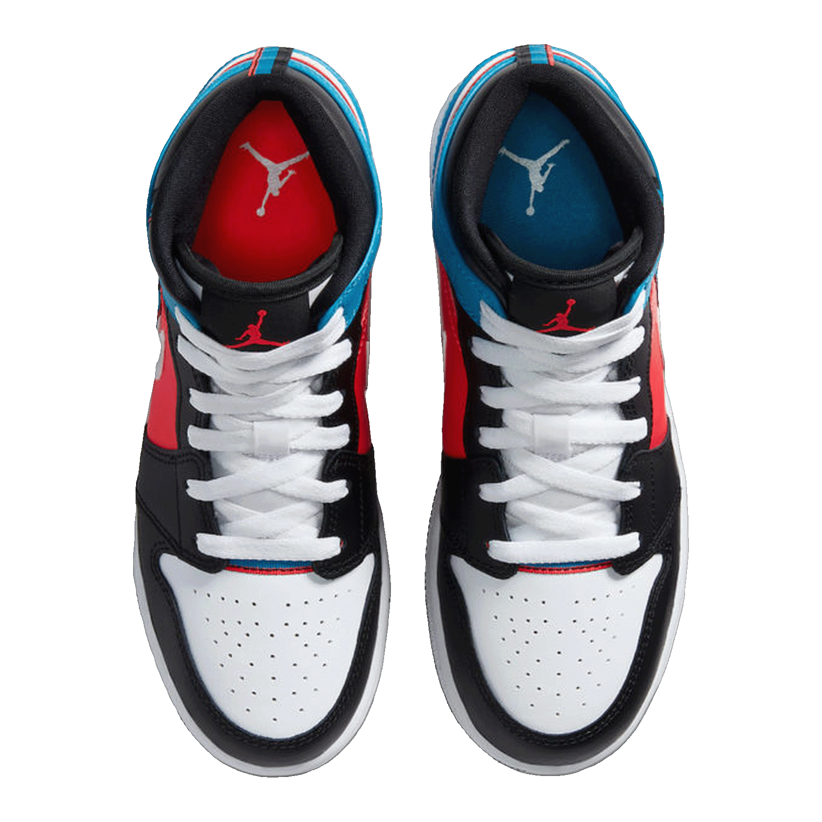 Nike Air Jordan 1 Mid Tri Color Ribbons (GS) Oben