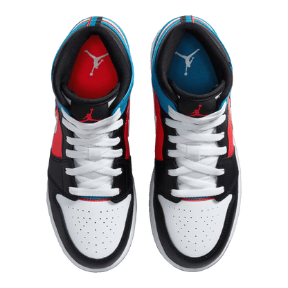 Nike Air Jordan 1 Mid Tri Color Ribbons (GS) Oben