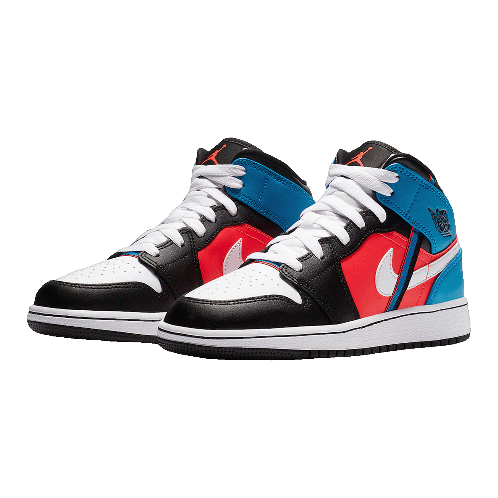 Nike Air Jordan 1 Mid Tri Color Ribbons (GS) Side
