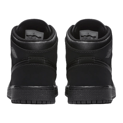 Nike Air Jordan 1 Mid Triple Black (2016) (GS) Back