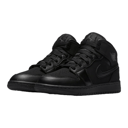 Nike Air Jordan 1 Mid Triple Black (2016) (GS) Side