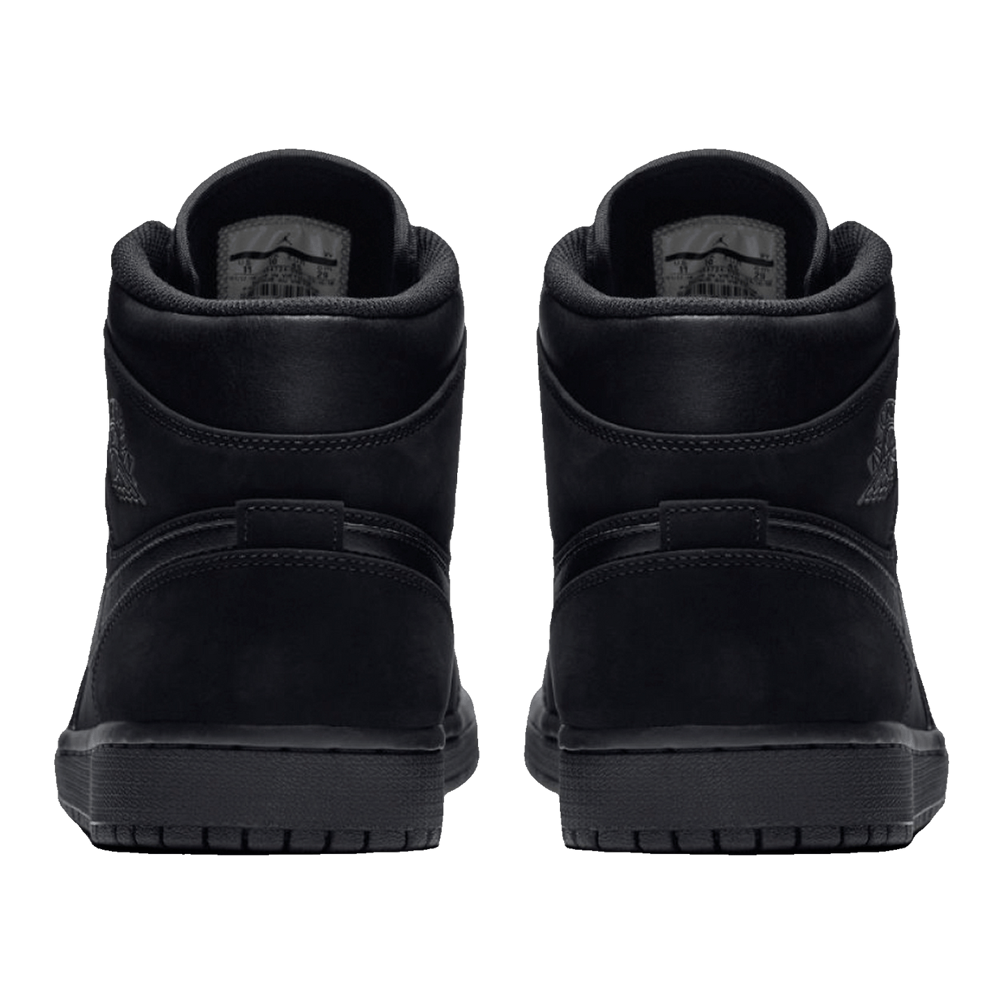 Nike Air Jordan 1 Mid Triple Black (2018) Back