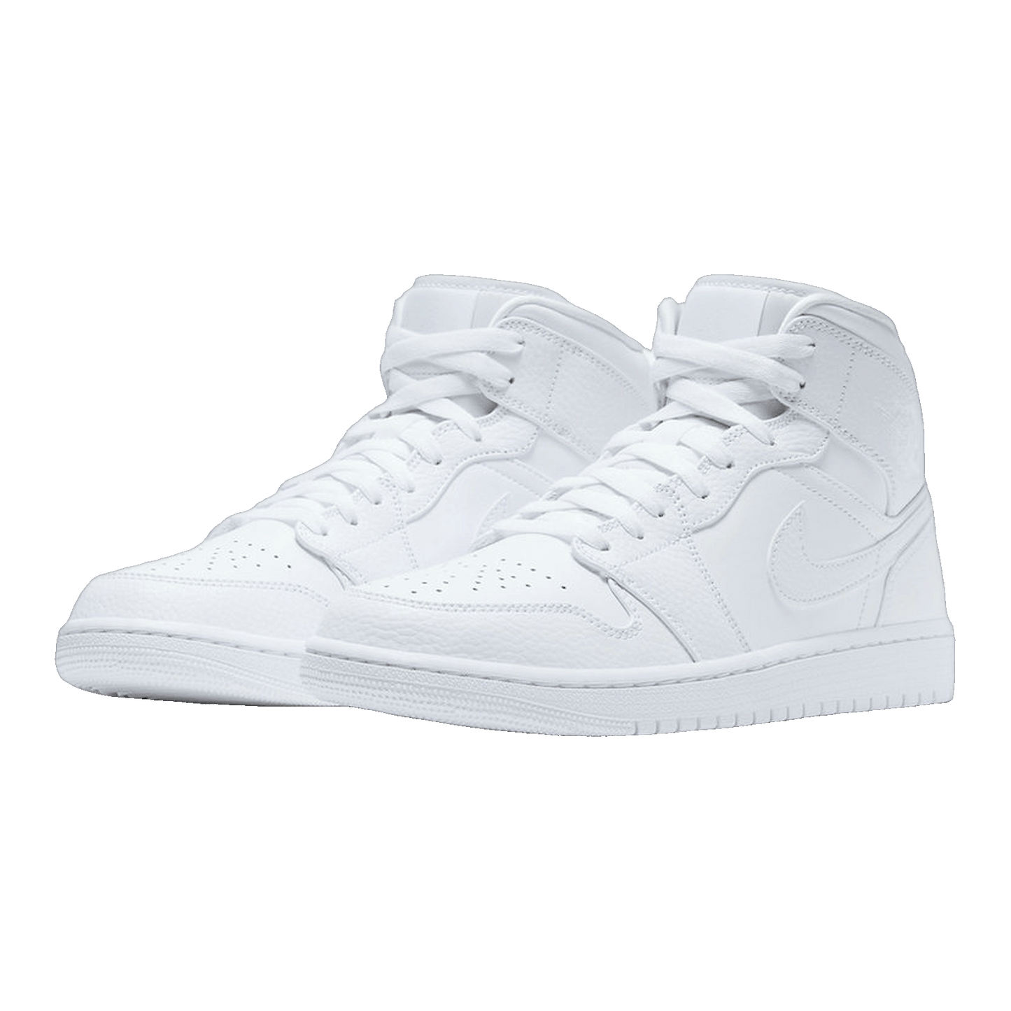 Nike Air Jordan 1 Mid Triple White 2.0 (2020) Side