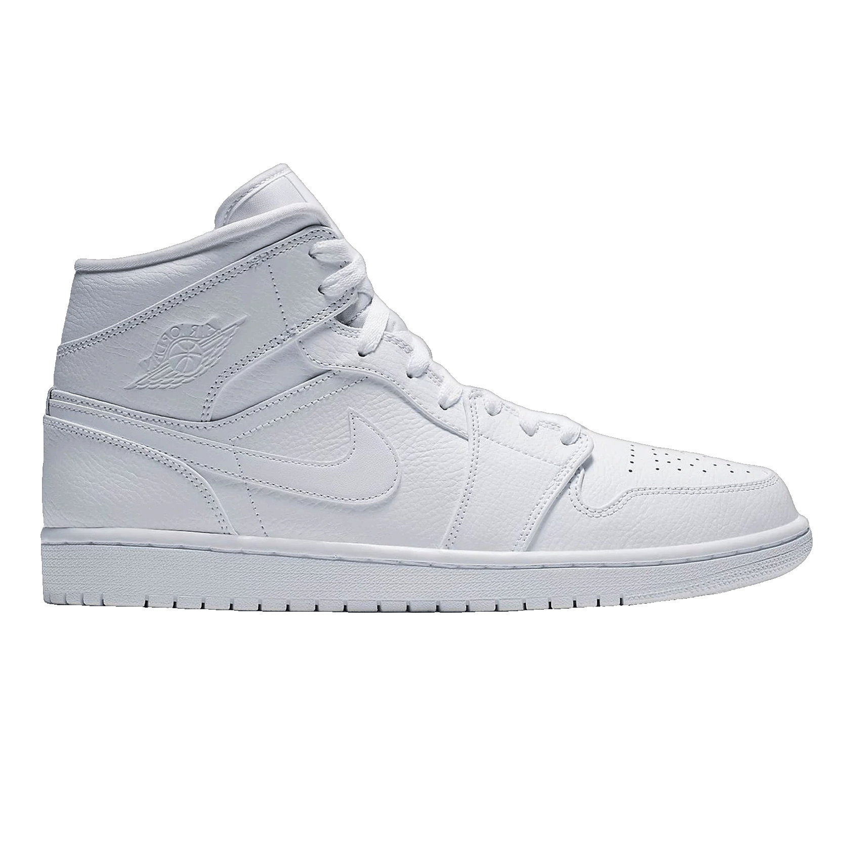 Nike Air Jordan 1 Mid Triple White (2019)