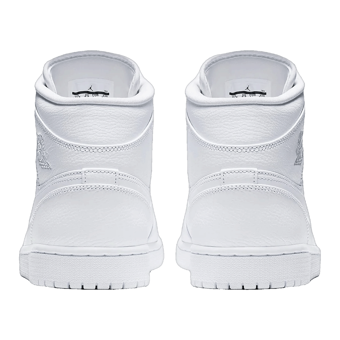 Nike Air Jordan 1 Mid Triple White (2019) Back