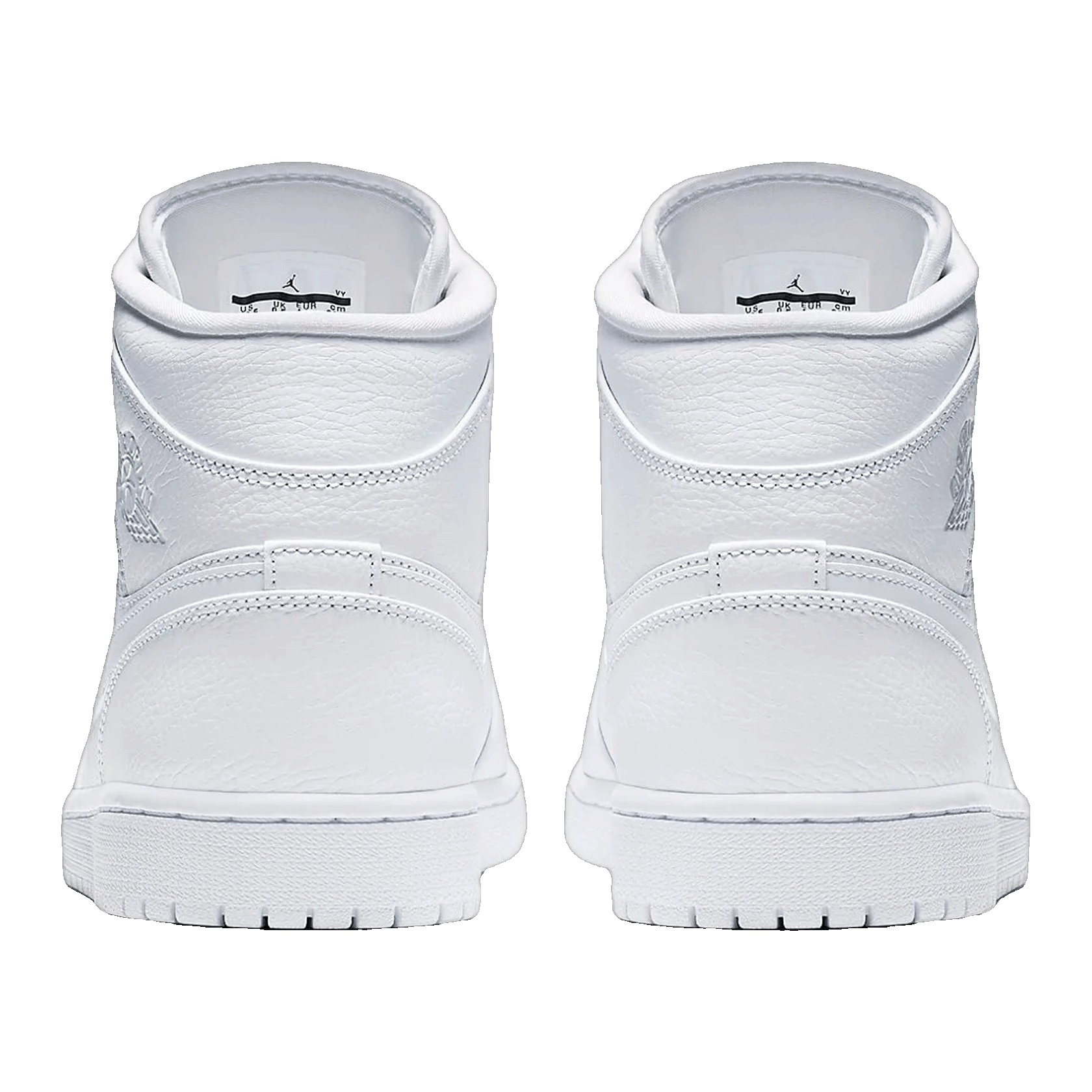 Nike Air Jordan 1 Mid Triple White (2019) Back