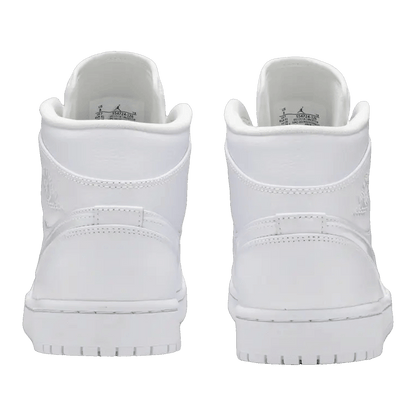 Nike Air Jordan 1 Mid Triple White (2020) Back