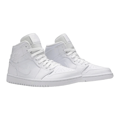 Nike Air Jordan 1 Mid Triple White (2020) Side