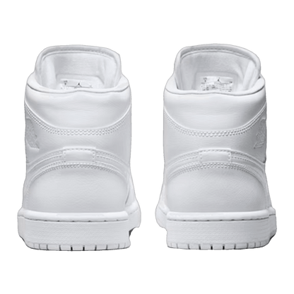 Nike Air Jordan 1 Mid Triple White (2022) (W) Back