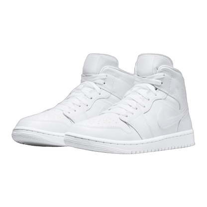 Nike Air Jordan 1 Mid Triple White (2022) (W) Side