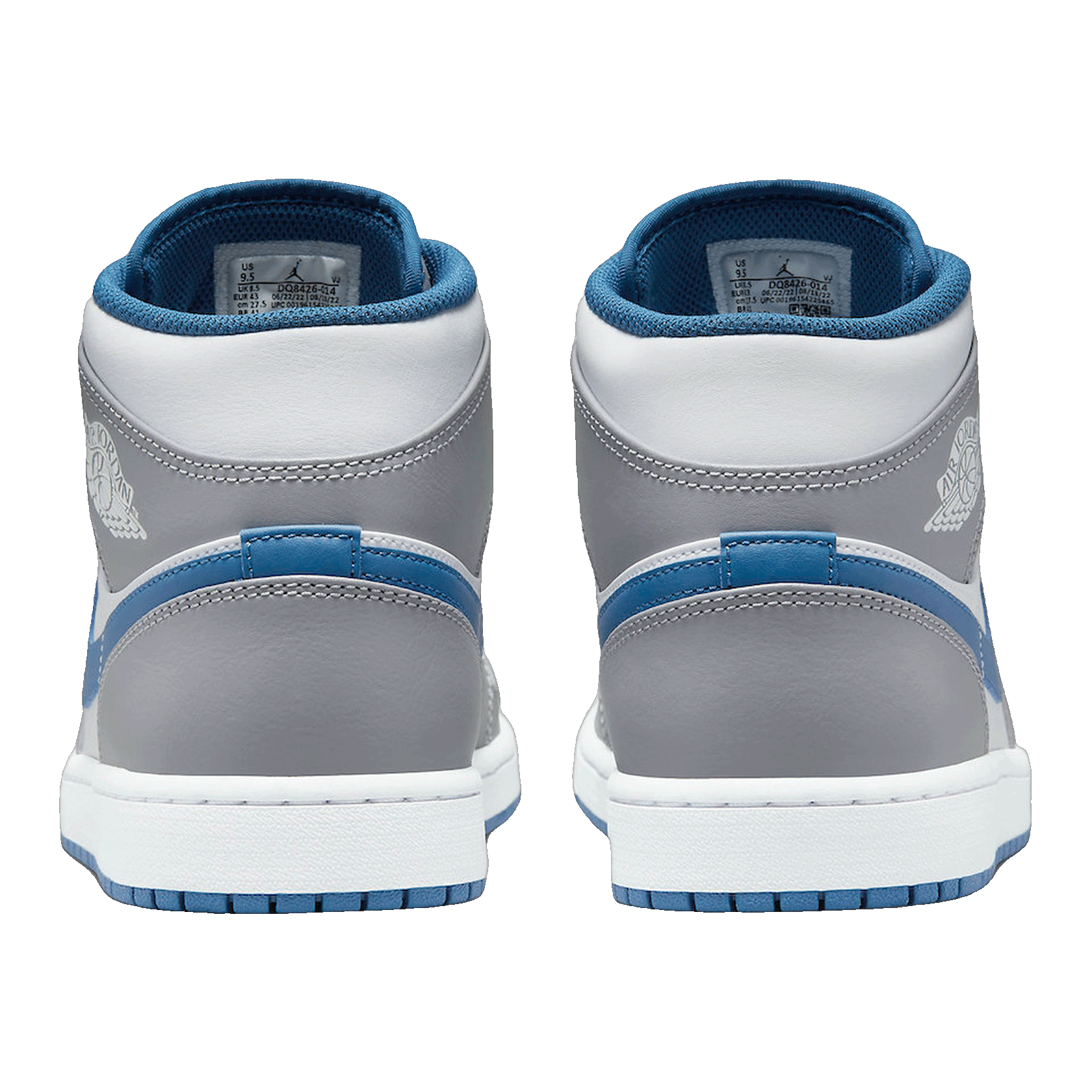 Nike Air Jordan 1 Mid True Blue Back