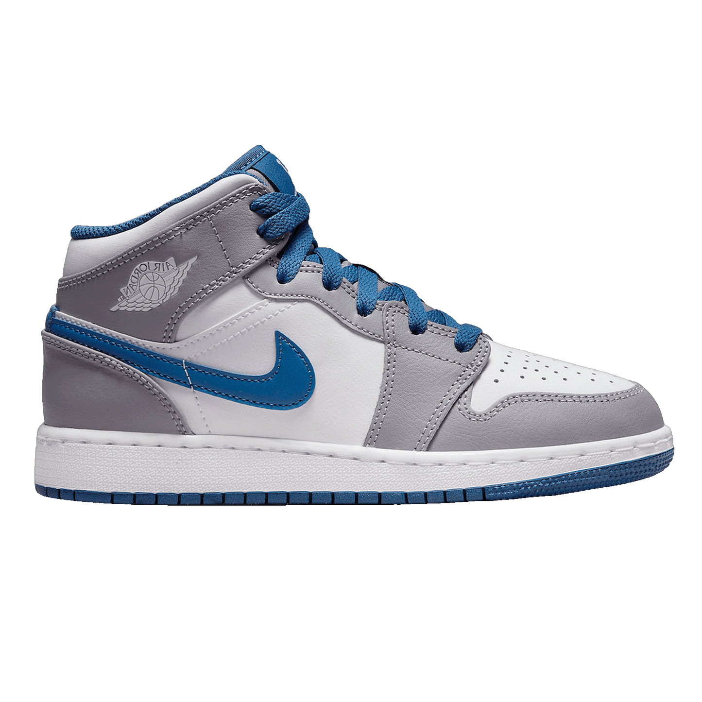 Nike Air Jordan 1 Mid True Blue Cement (GS)