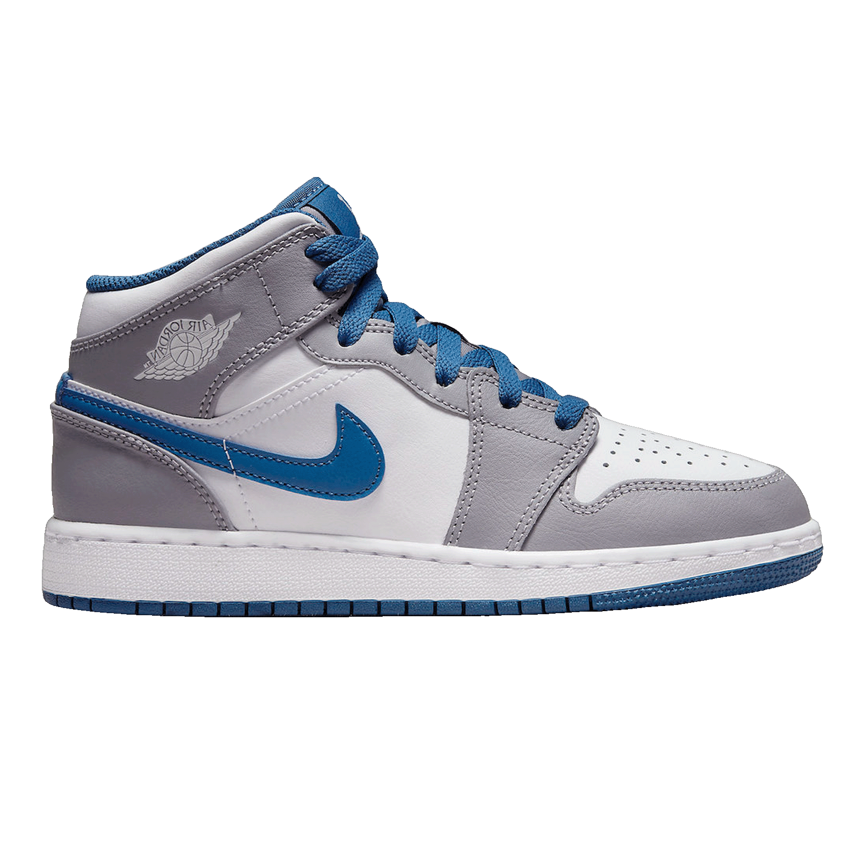 Nike Air Jordan 1 Mid True Blue Cement (GS)