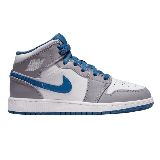 Nike Air Jordan 1 Mid True Blue Cement (GS)