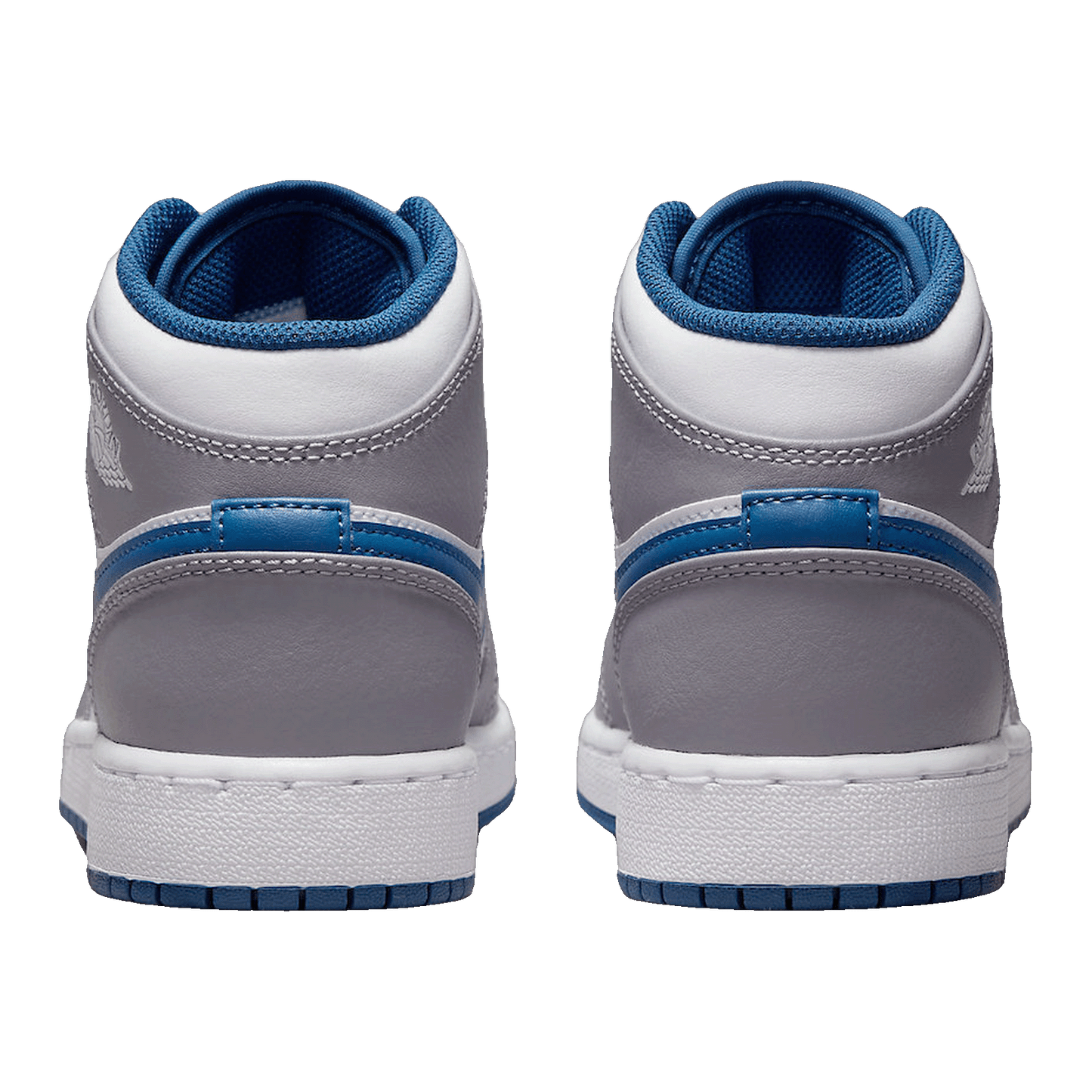Nike Air Jordan 1 Mid True Blue Cement (GS) Back