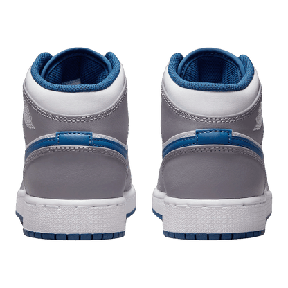 Nike Air Jordan 1 Mid True Blue Cement (GS) Back