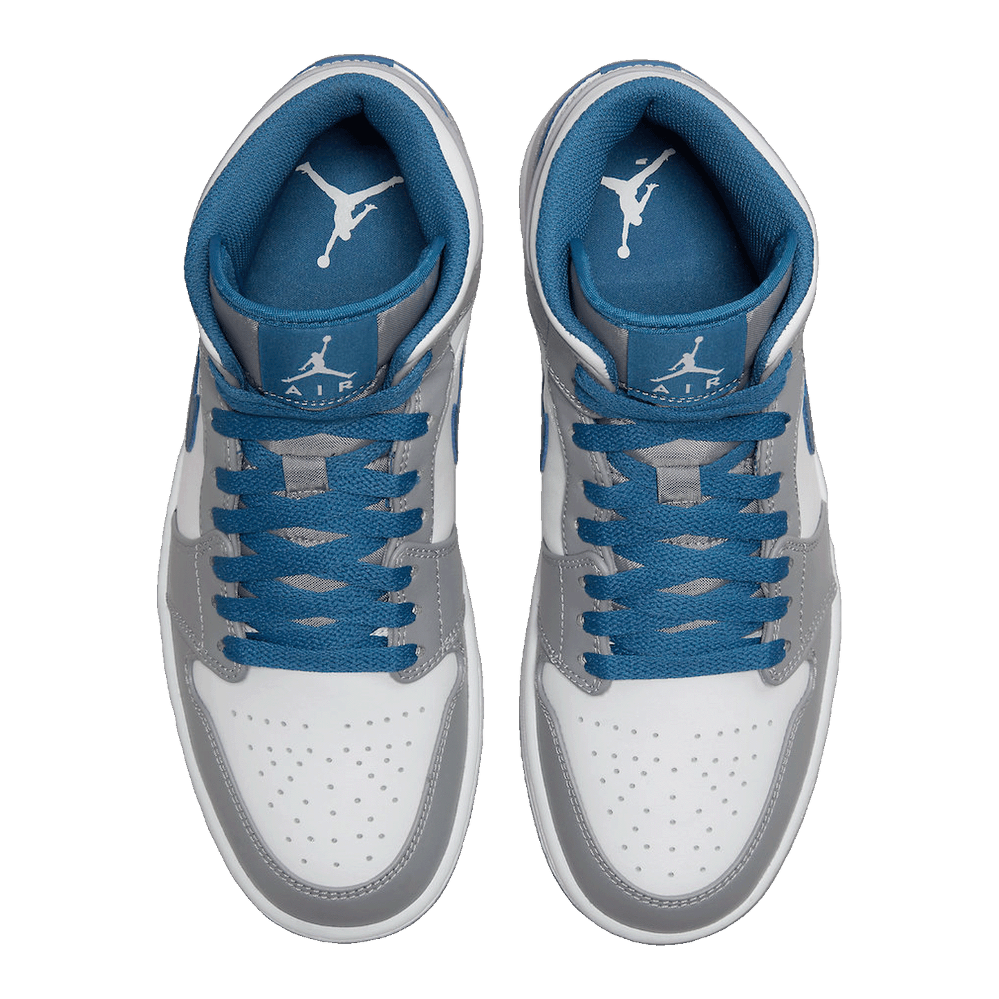 Nike Air Jordan 1 Mid True Blue Oben