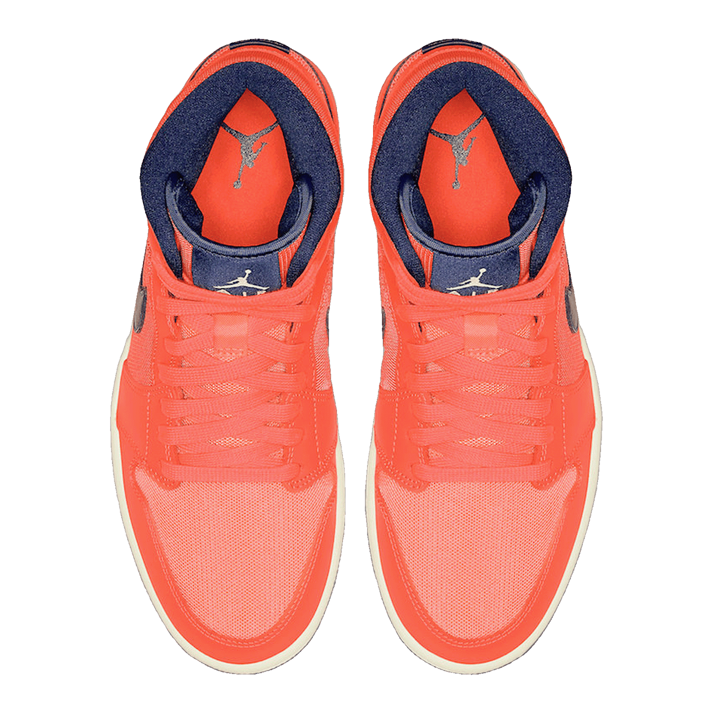 Nike Air Jordan 1 Mid Turf Orange Blue Void (W) Oben