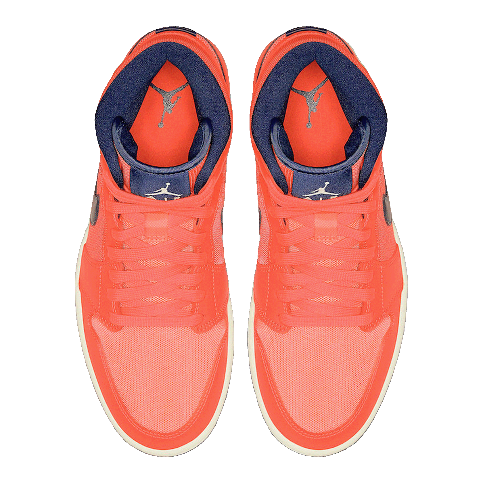 Nike Air Jordan 1 Mid Turf Orange Blue Void (W) Oben