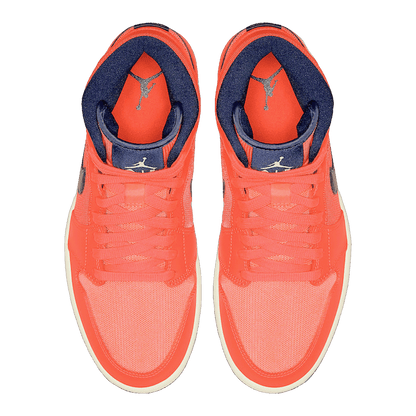 Nike Air Jordan 1 Mid Turf Orange Blue Void (W) Oben