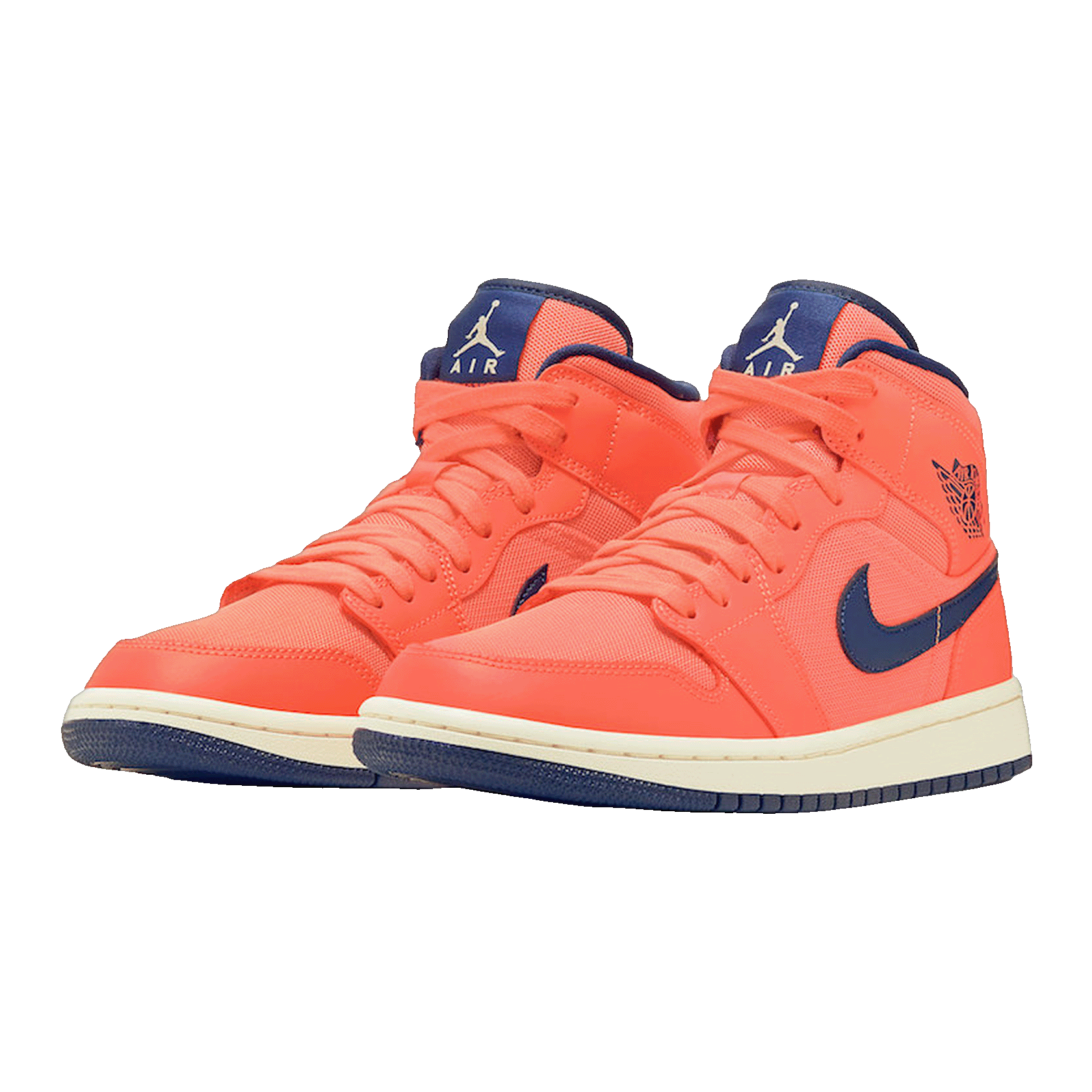 Nike Air Jordan 1 Mid Turf Orange Blue Void (W) Side