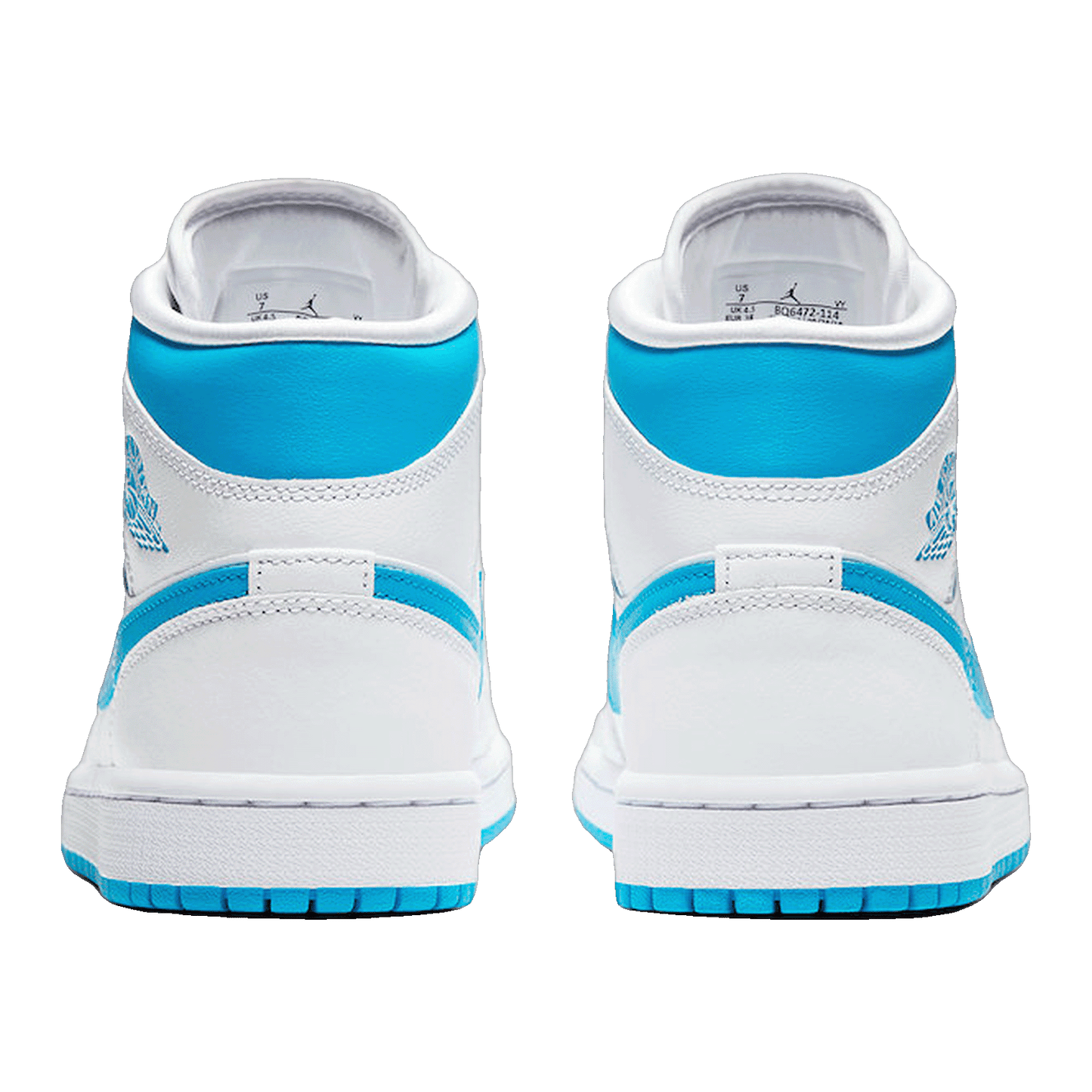 Nike Air Jordan 1 Mid UNC (W) Back