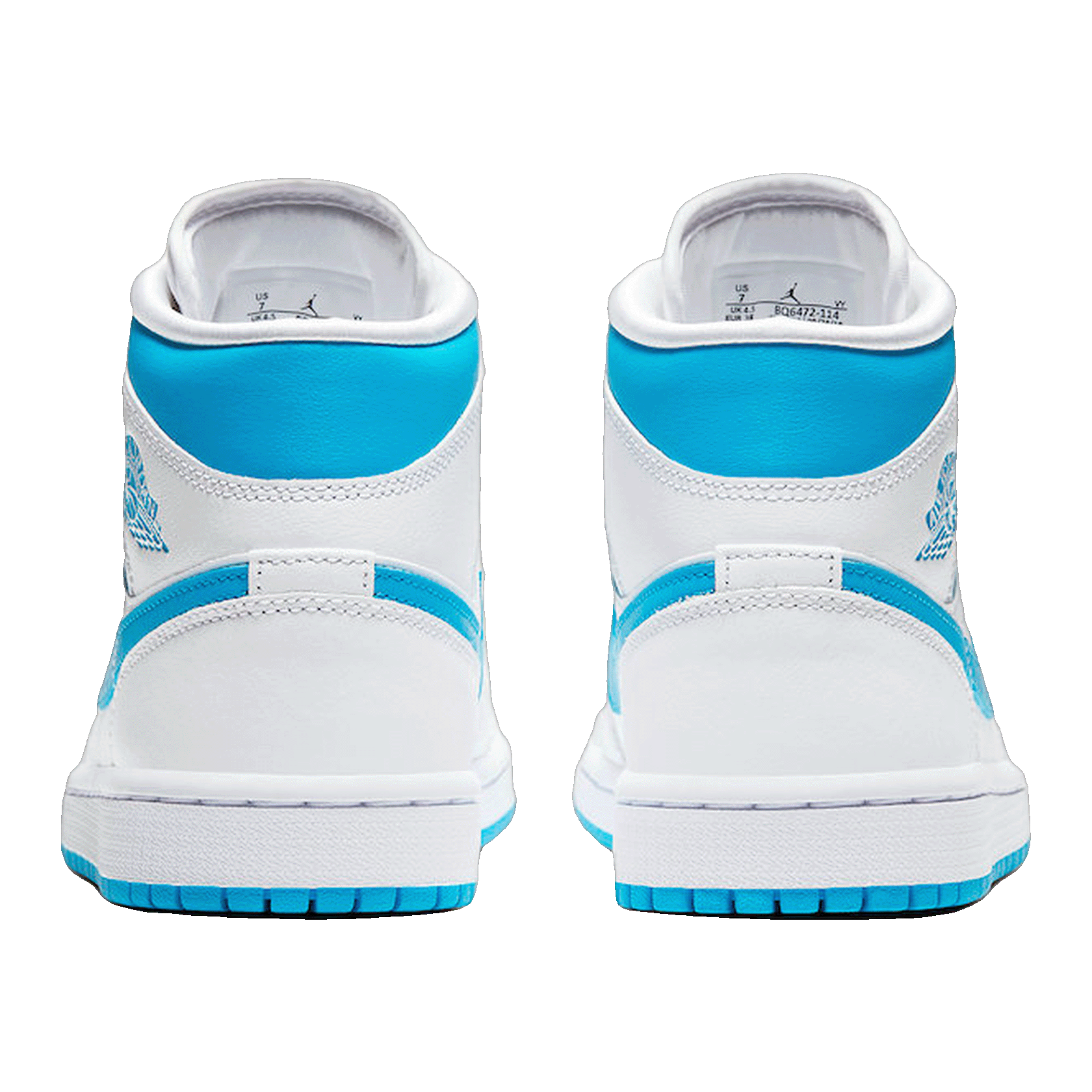 Nike Air Jordan 1 Mid UNC (W) Back