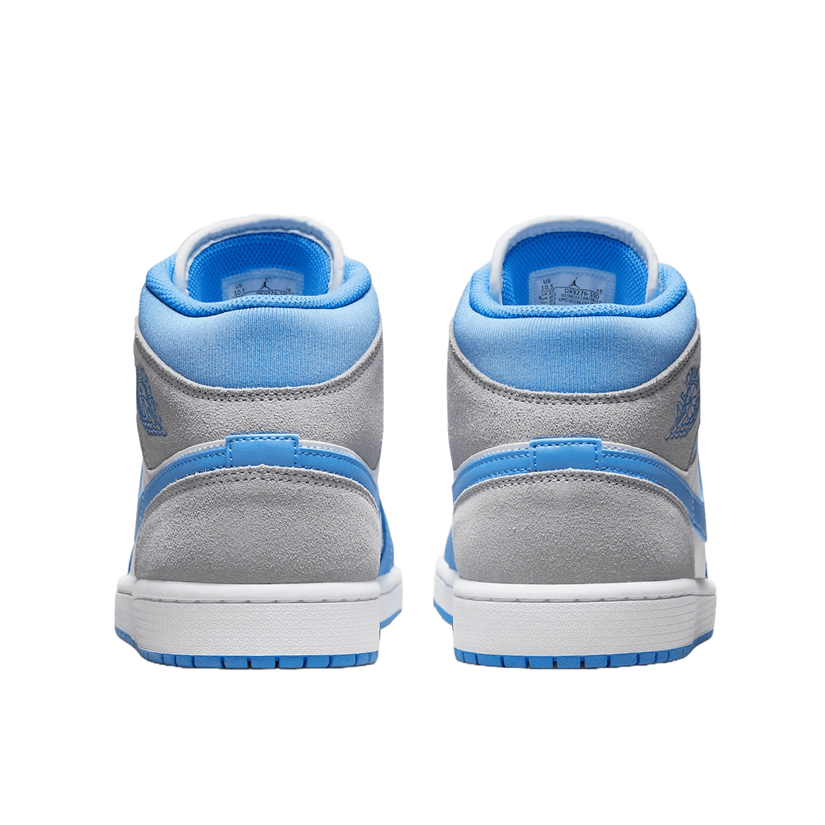 Nike Air Jordan 1 Mid University Blue Grey Back