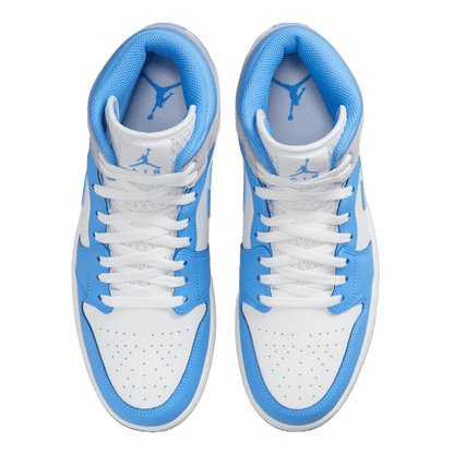 Nike Air Jordan 1 Mid University Blue Grey Oben