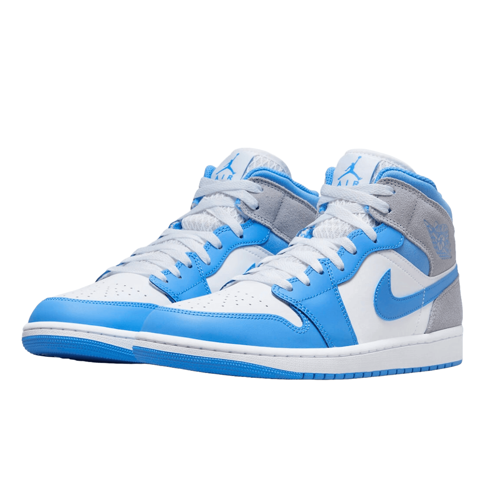 Nike Air Jordan 1 Mid University Blue Grey Side