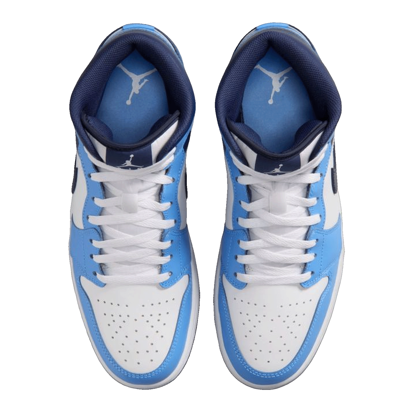 Nike Air Jordan 1 Mid University Blue Midnight Navy Oben DQ8426-405