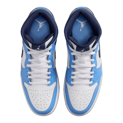 Nike Air Jordan 1 Mid University Blue Midnight Navy Oben DQ8426-405